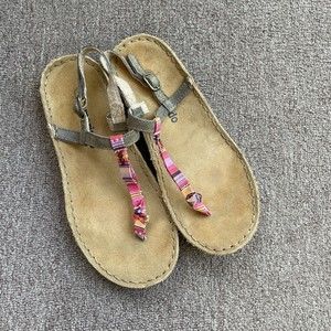 TAMARINDO Tidal Sand/Pink Multi Sandal comfort bed walking size 7.5 (WTDS004)